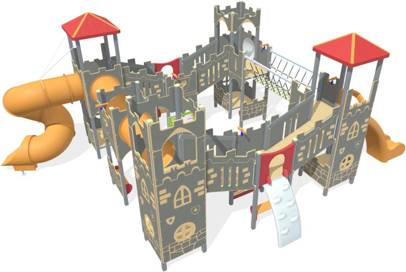 playgrounds themed structures fort romy aluminium xt400alu