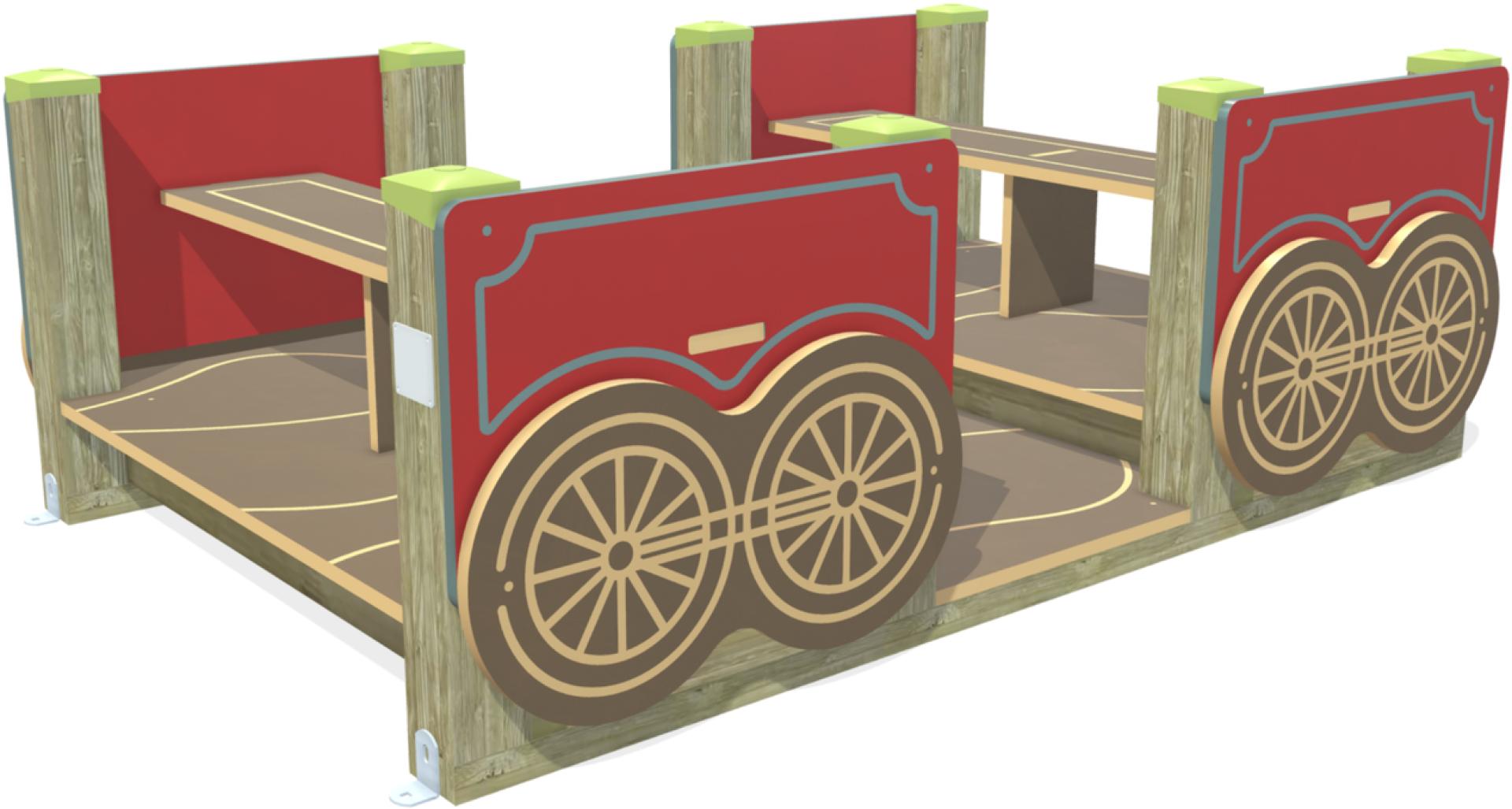 playgrounds themed structures passenger wagon xu68