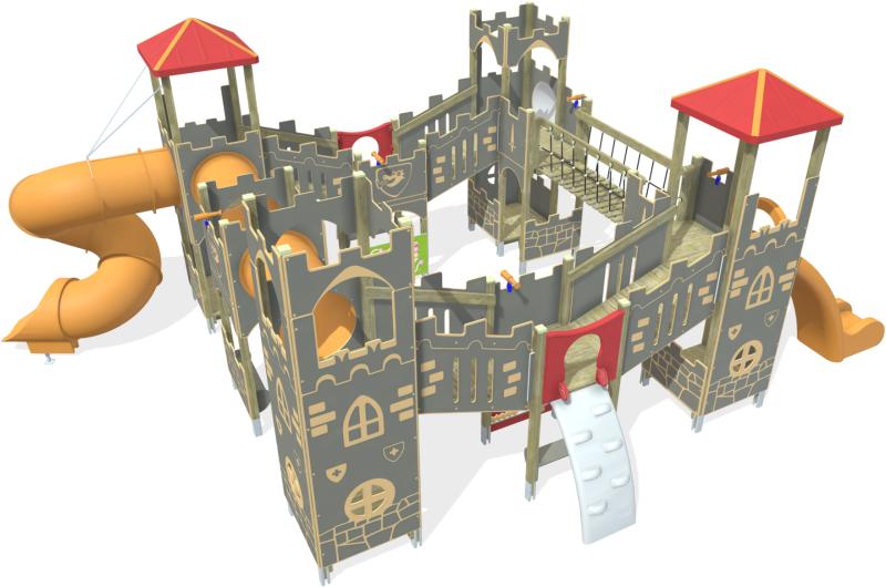 playgrounds themed structures fort romy xt400