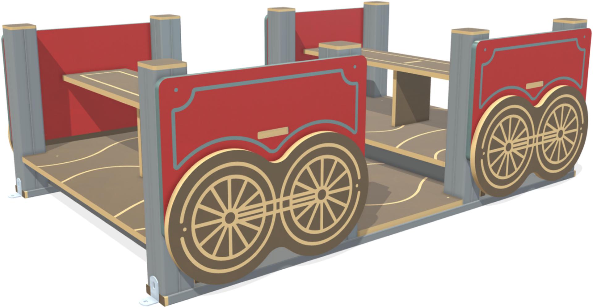 playgrounds themed structures passenger wagon xu68alu