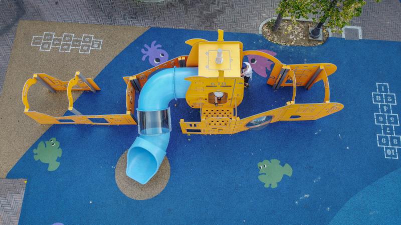 playgrounds themed structures yellow submarine xo51g