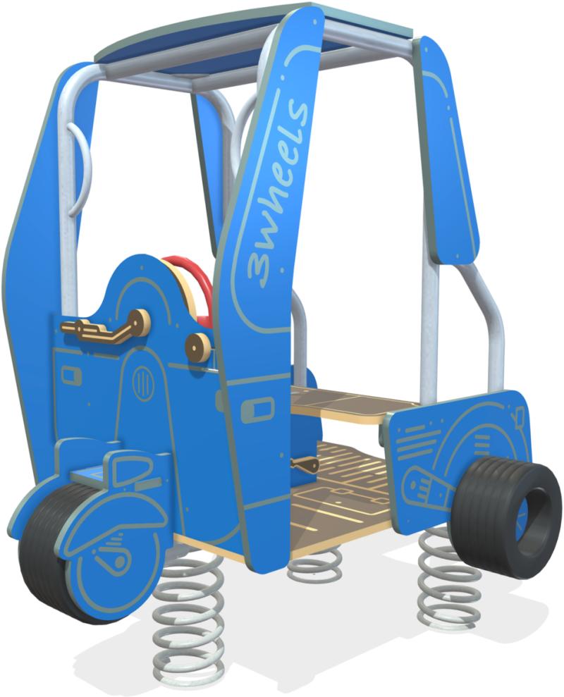 playgrounds spring riders line three wheels xum133