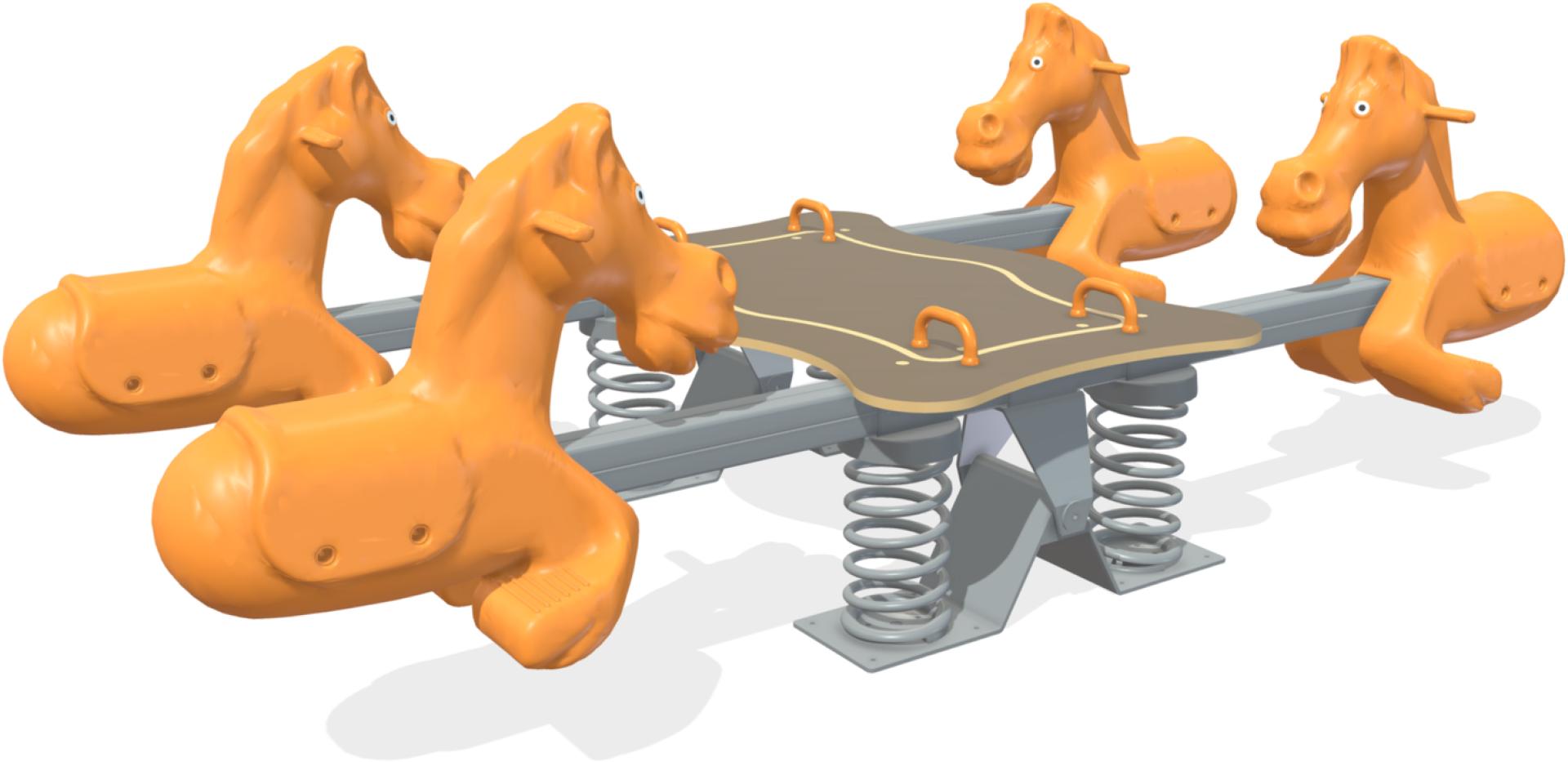 playgrounds spring riders line race xfam401