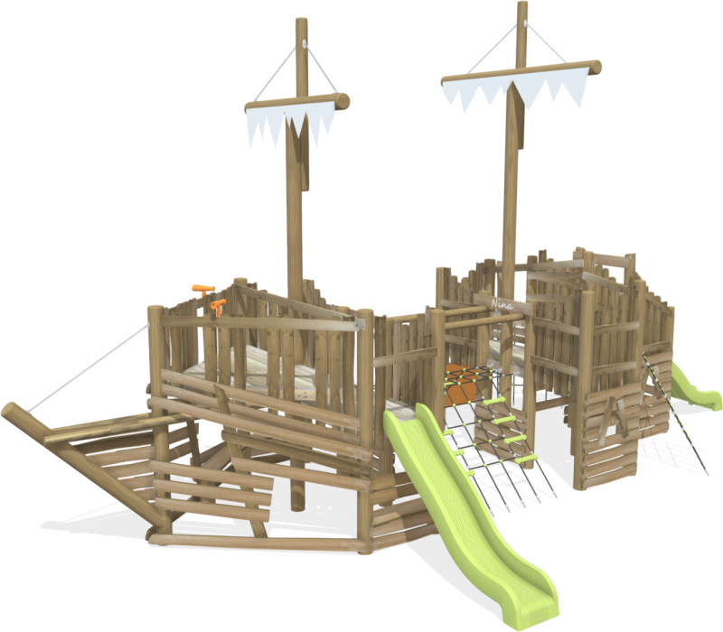 playgrounds robinia tower caravel xrn100