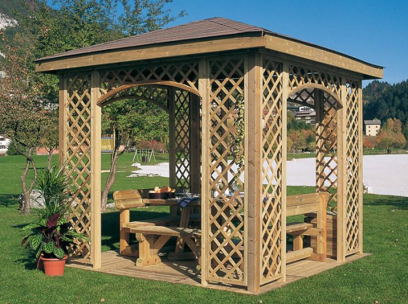 arredo gazebi e pergolati gazebo quadrato