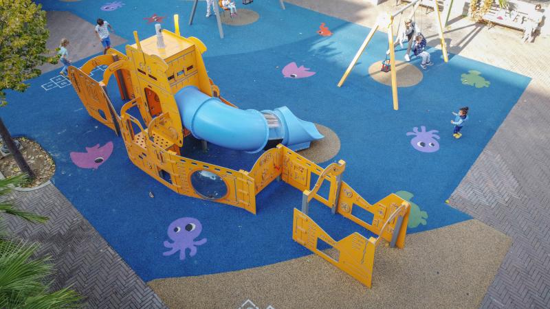 playgrounds themed structures yellow submarine xo51g