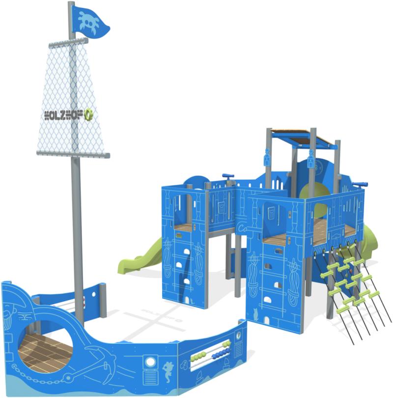 playgrounds themed structures fort romy aluminium xt400alu