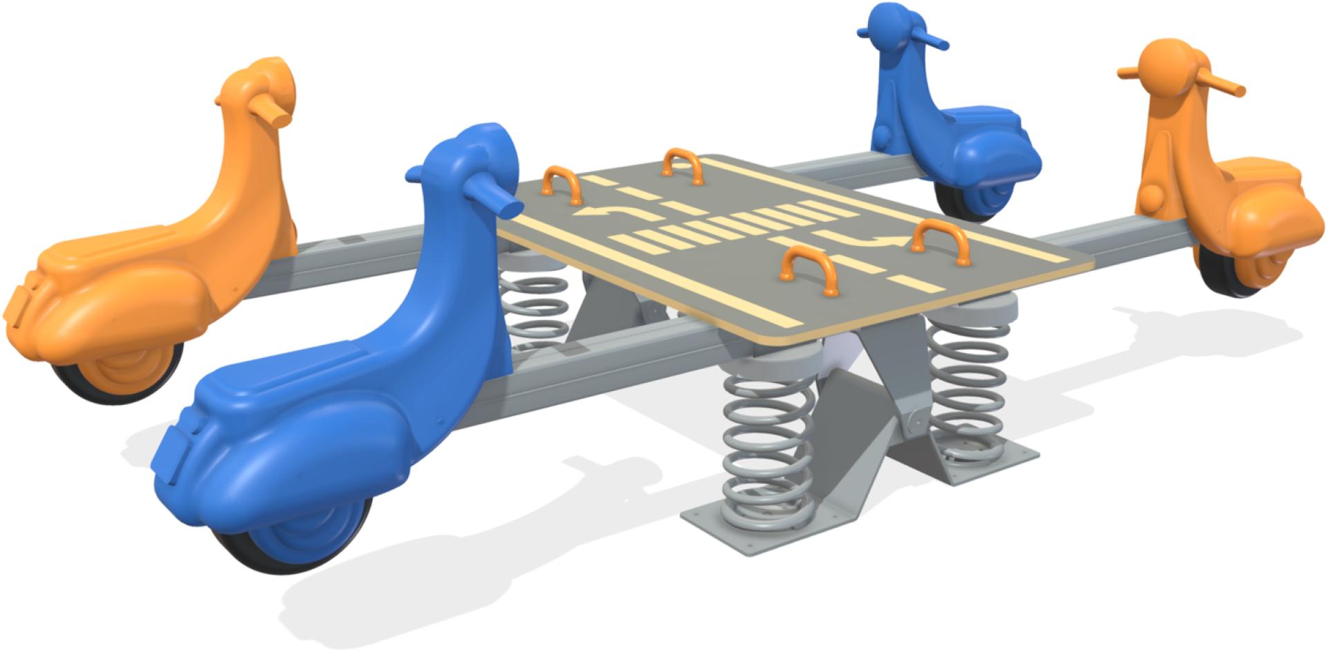playgrounds spring riders line traffic xum401