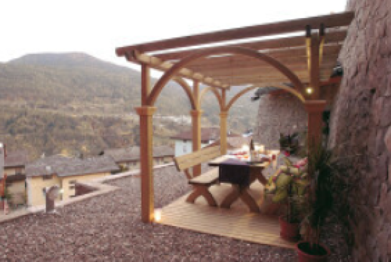 arredo gazebi e pergolati pergolato a muro